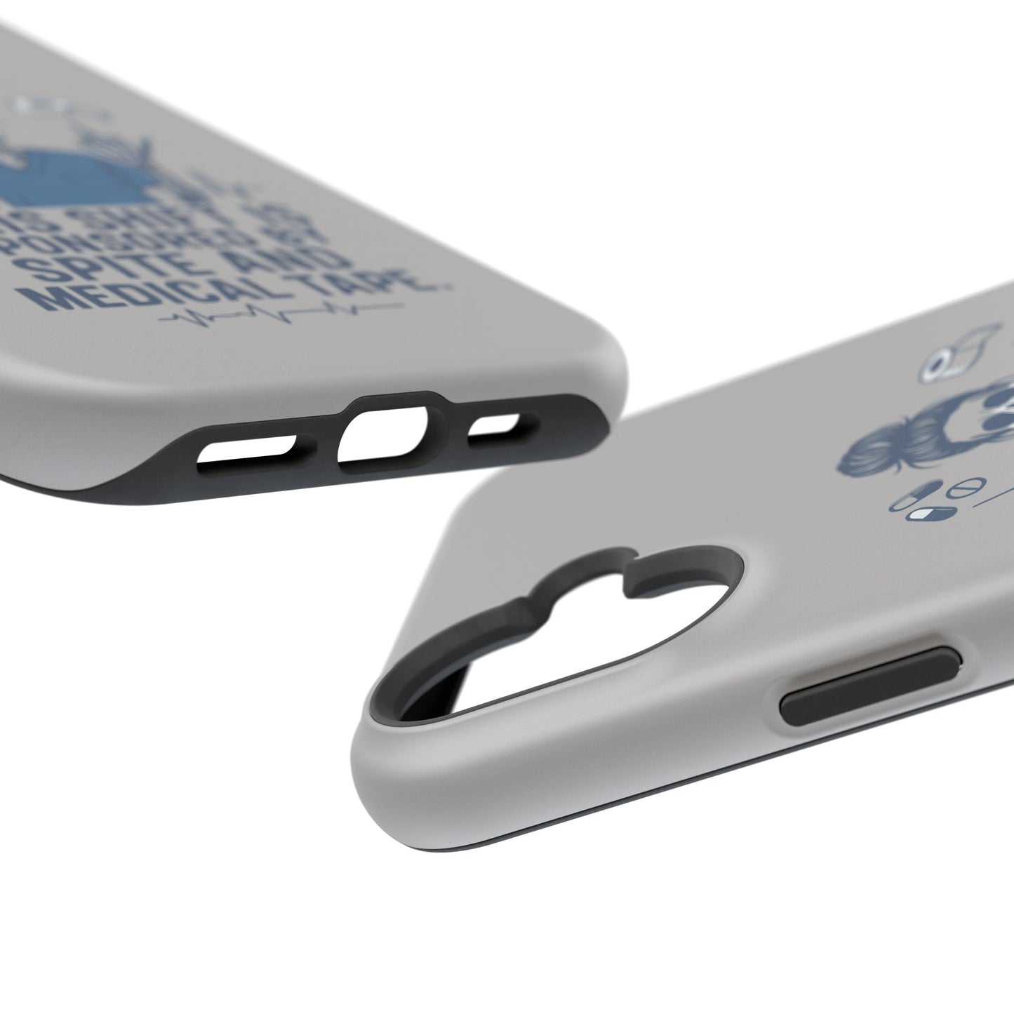“This Shift Sponsored by Spite and Medical Tape” – Sarcastic Nurse Phone Case