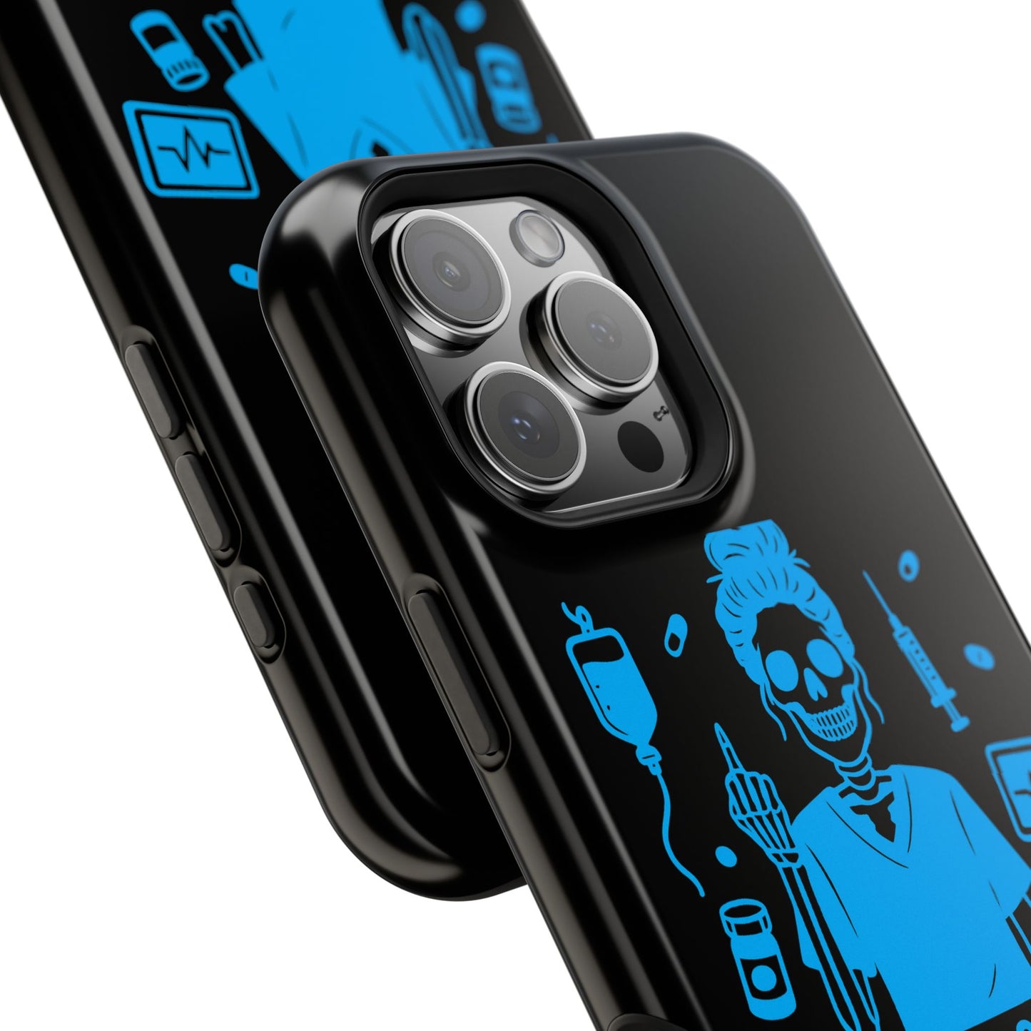 Running on Caffeine, Chaos, and Questionable Decisions” – Nurse Life Phone Case