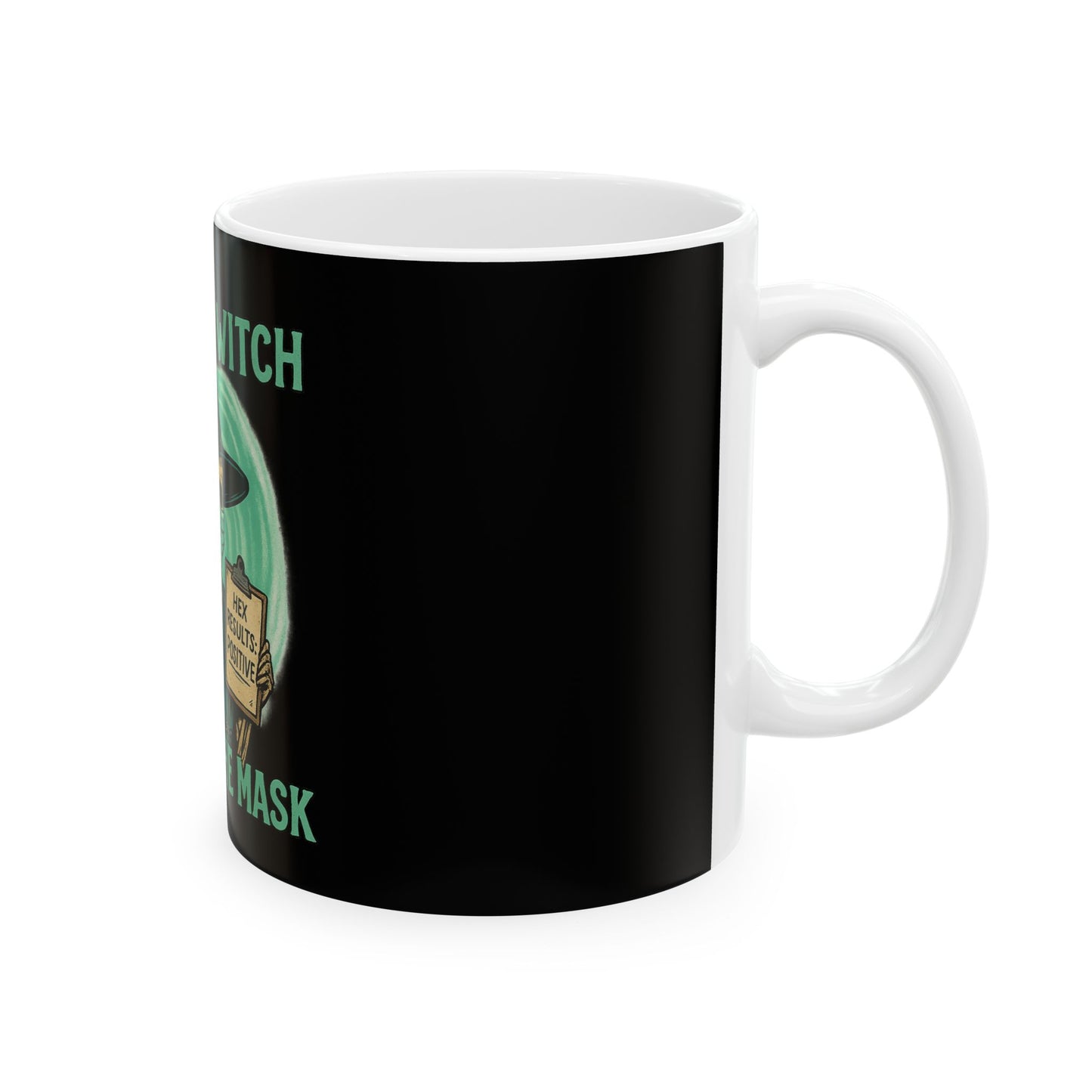 Resting Witch Face Mug - Funny Halloween Ceramic Coffee Cup for Witch Lovers, Gift for Spooky Season, Unique Halloween Decor, 11oz & 15oz