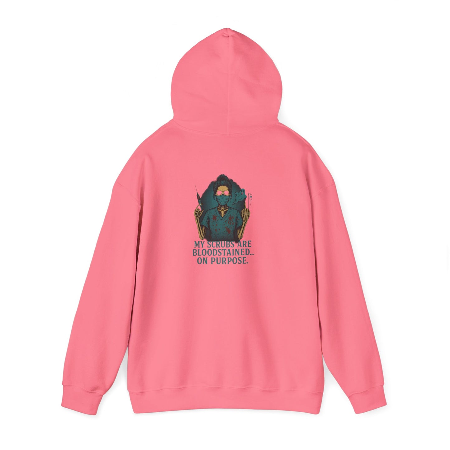 Bloodstained Purpose Hoodie - Unisex Heavy Blend Sweatshirt, Casual Wear, Gift for Him/Her, Halloween Apparel, Cozy Style