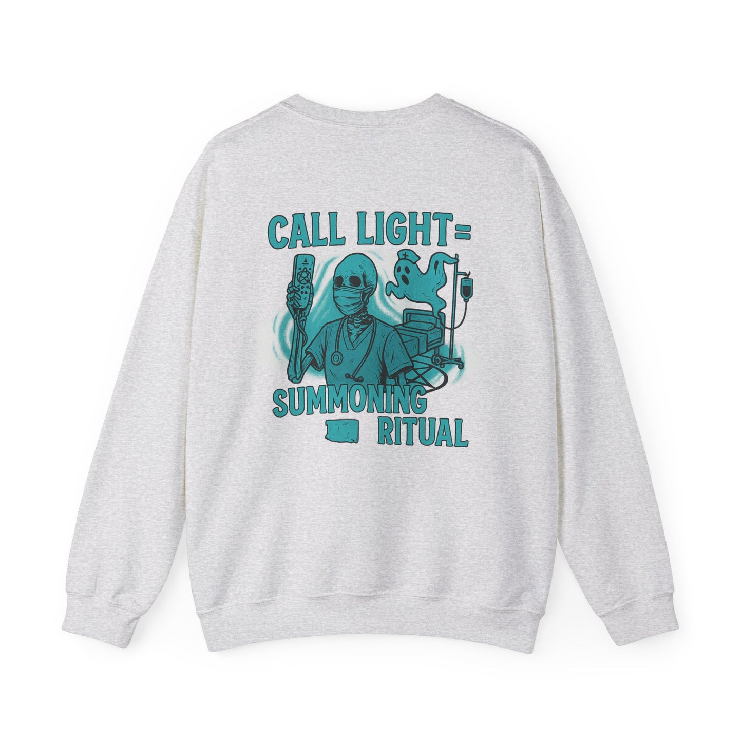 Spooky Summoning Ritual Sweatshirt, Unisex Crewneck, Halloween Apparel, Ghostly Gift, Cozy Casual Wear, Autumn Fashion