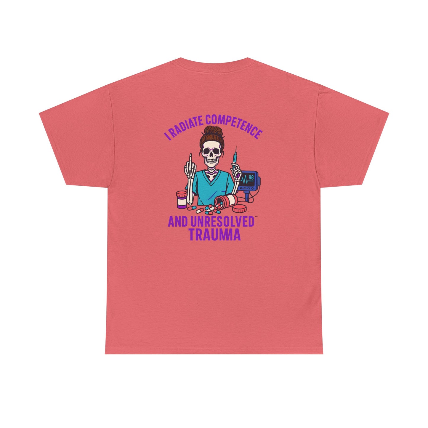 Skeleton Graphic Tee, Funny T-Shirt, Halloween Shirt, Gift for Healthcare Workers, Unisex Cotton Top, Trauma Humor Apparel