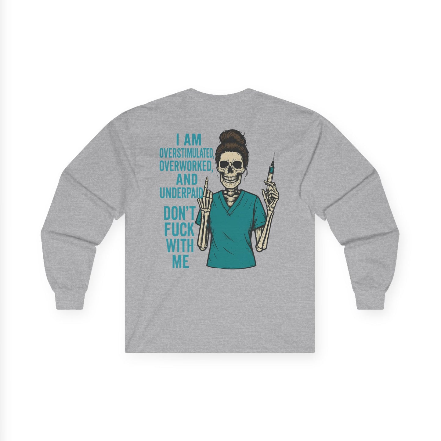 Skeleton Nurse Long Sleeve Tee, Funny Medical Humor Shirt, Gift for Healthcare Workers, Halloween Costume, Nurse Appreciation, Unisex [...]