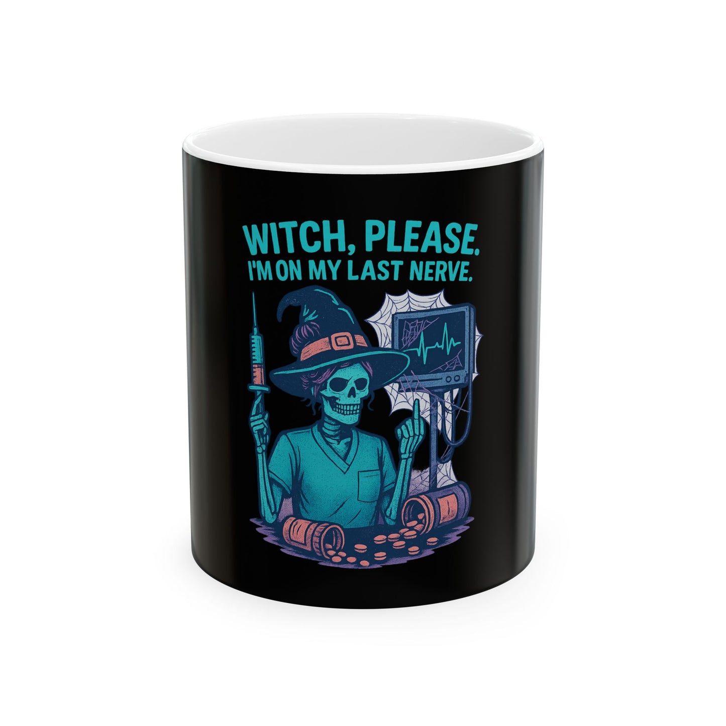 Witch Please Ceramic Mug - Spooky Halloween Coffee Cup, Funny Gift for Witch Lovers, 11oz & 15oz Sizes, Perfect for All Occasions