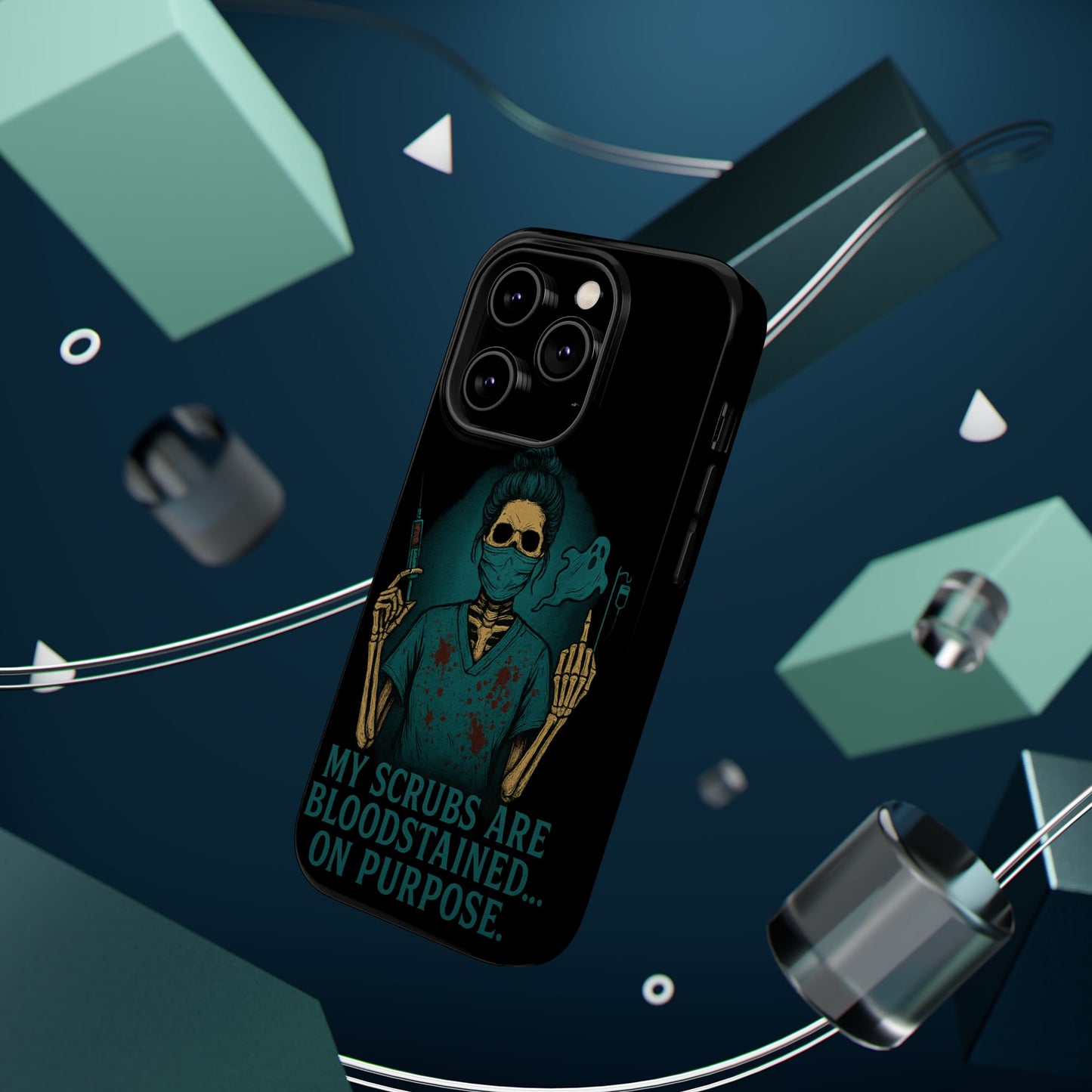 Gothic Nurse Phone Case – My Scrubs Are Bloodstained, Halloween Gift, Medical Humor, Nurse Appreciation, Skull Design, Stylish Tech [...]