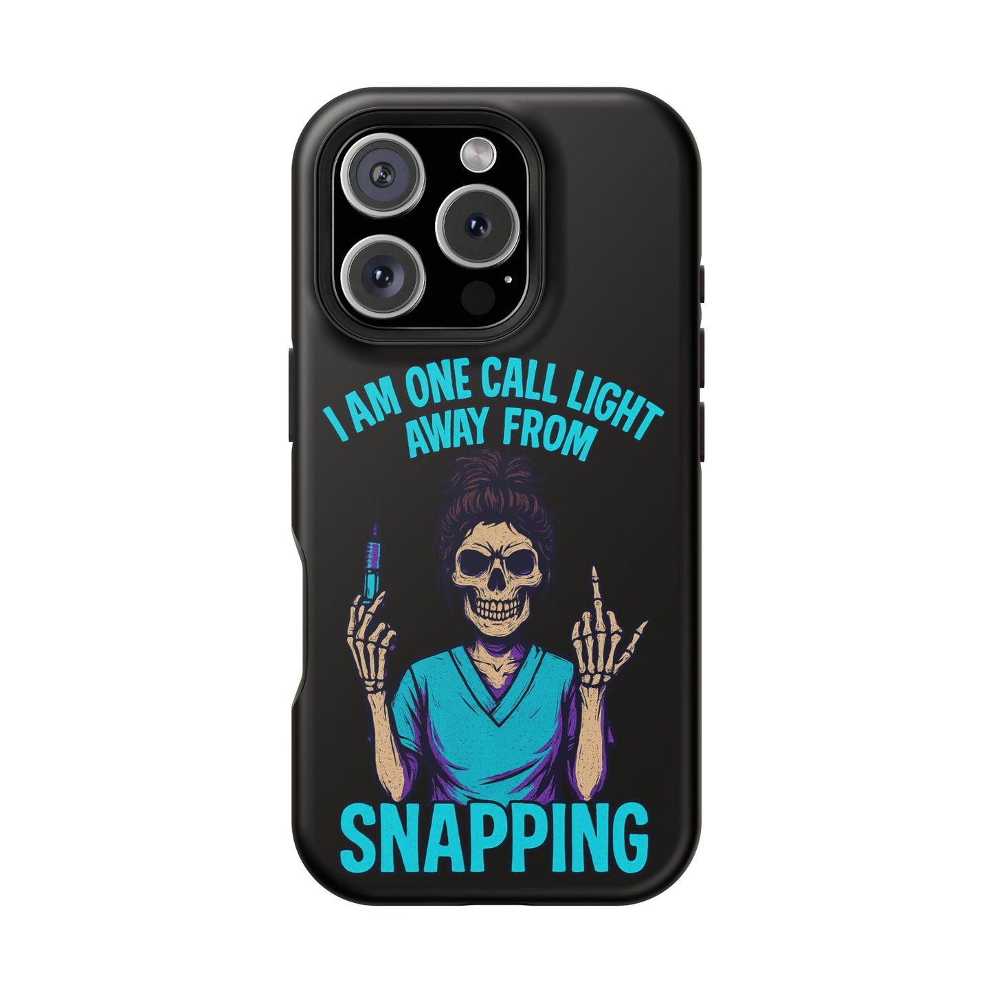 Mobile Phone Case, Funny Phone Cover, Gift for Nurses, Halloween Accessory, Skull Design