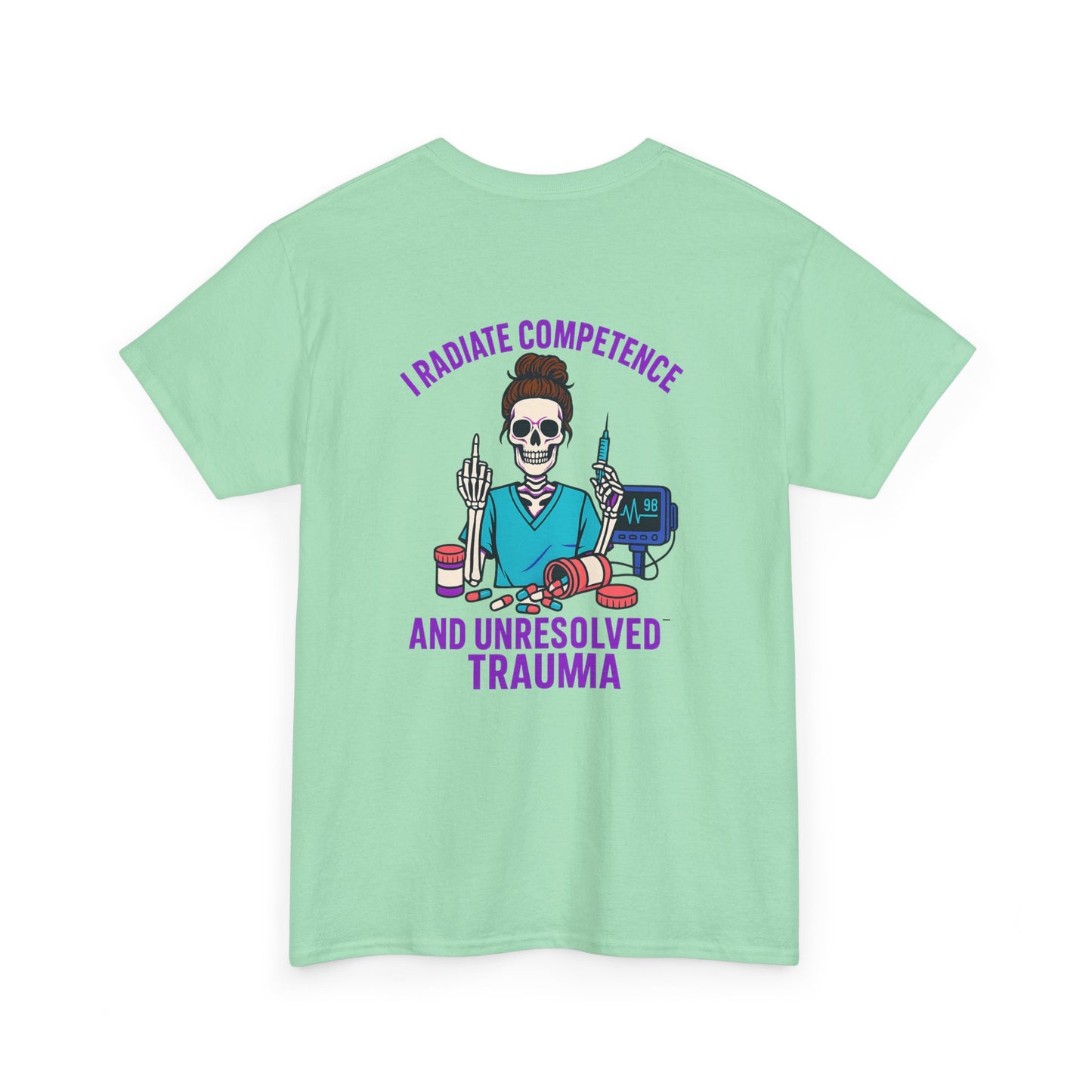 Skeleton Graphic Tee, Funny T-Shirt, Halloween Shirt, Gift for Healthcare Workers, Unisex Cotton Top, Trauma Humor Apparel
