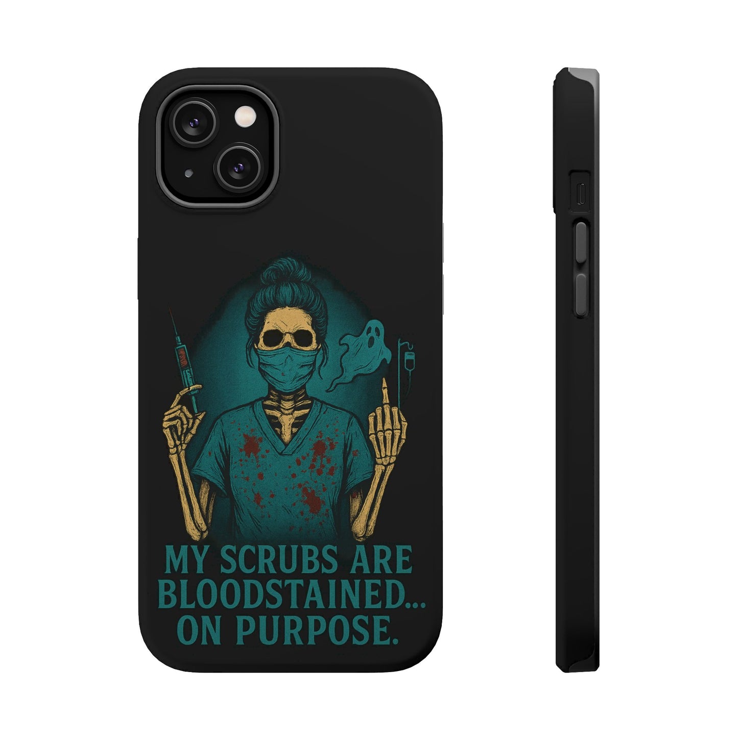 Gothic Nurse Phone Case – My Scrubs Are Bloodstained, Halloween Gift, Medical Humor, Nurse Appreciation, Skull Design, Stylish Tech [...]