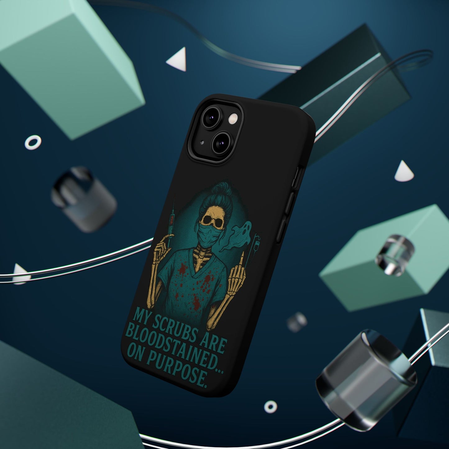 Gothic Nurse Phone Case – My Scrubs Are Bloodstained, Halloween Gift, Medical Humor, Nurse Appreciation, Skull Design, Stylish Tech [...]