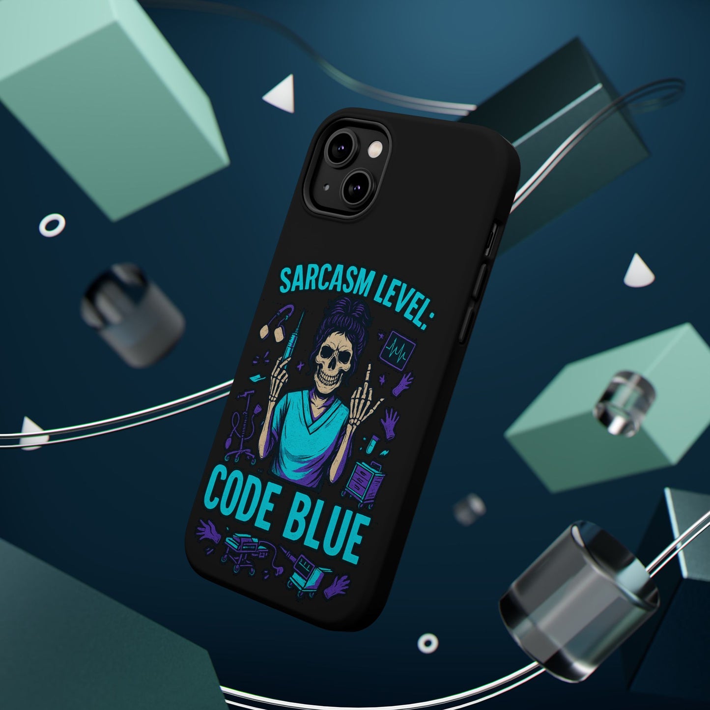 Sassy Medical Humor Phone Case - Sarcasm Level: Code Blue, Nurse Gift, Healthcare Humor, Medical Professional Accessory, Unique Phone Cover