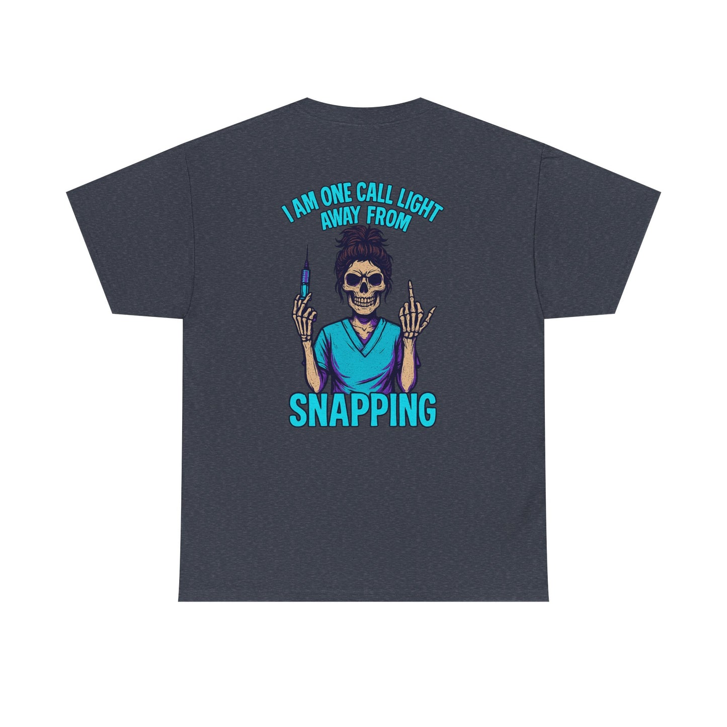 Skeleton Nurse Tee, Fun Graphic Tee, Unisex Cotton T-Shirt, Halloween Costume Shirt, Nurse Appreciation Gift, Medical Humor Outfit