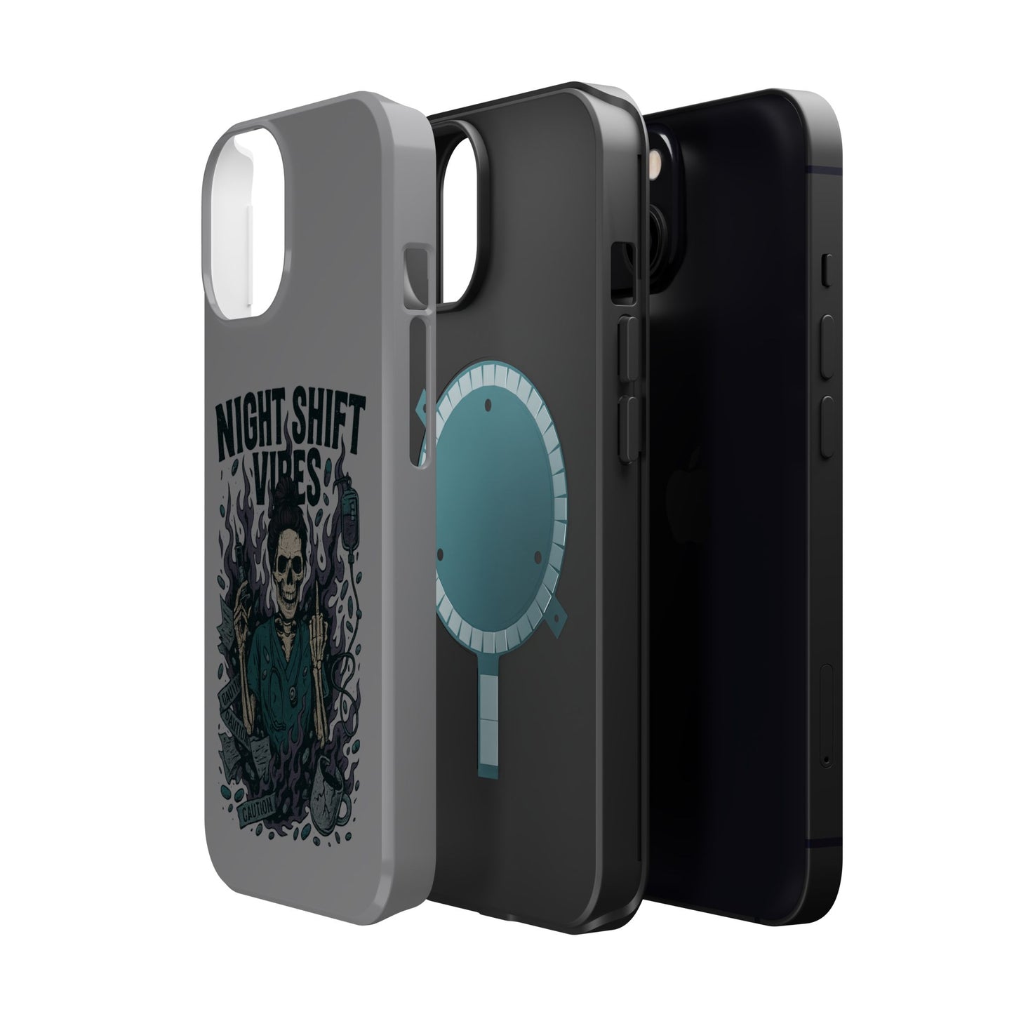 “Night Shift Vibes” – Bright & Chaotic Nurse Phone Case