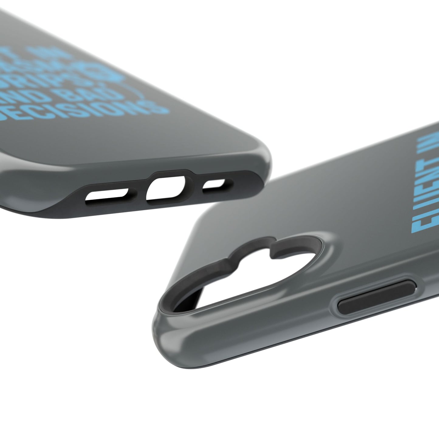 Sarcastic Phone Case - "Fluent in Sarcasm, IV Drips, and Bad Decisions", Funny Gift for Nurses, Medical Staff, Humor