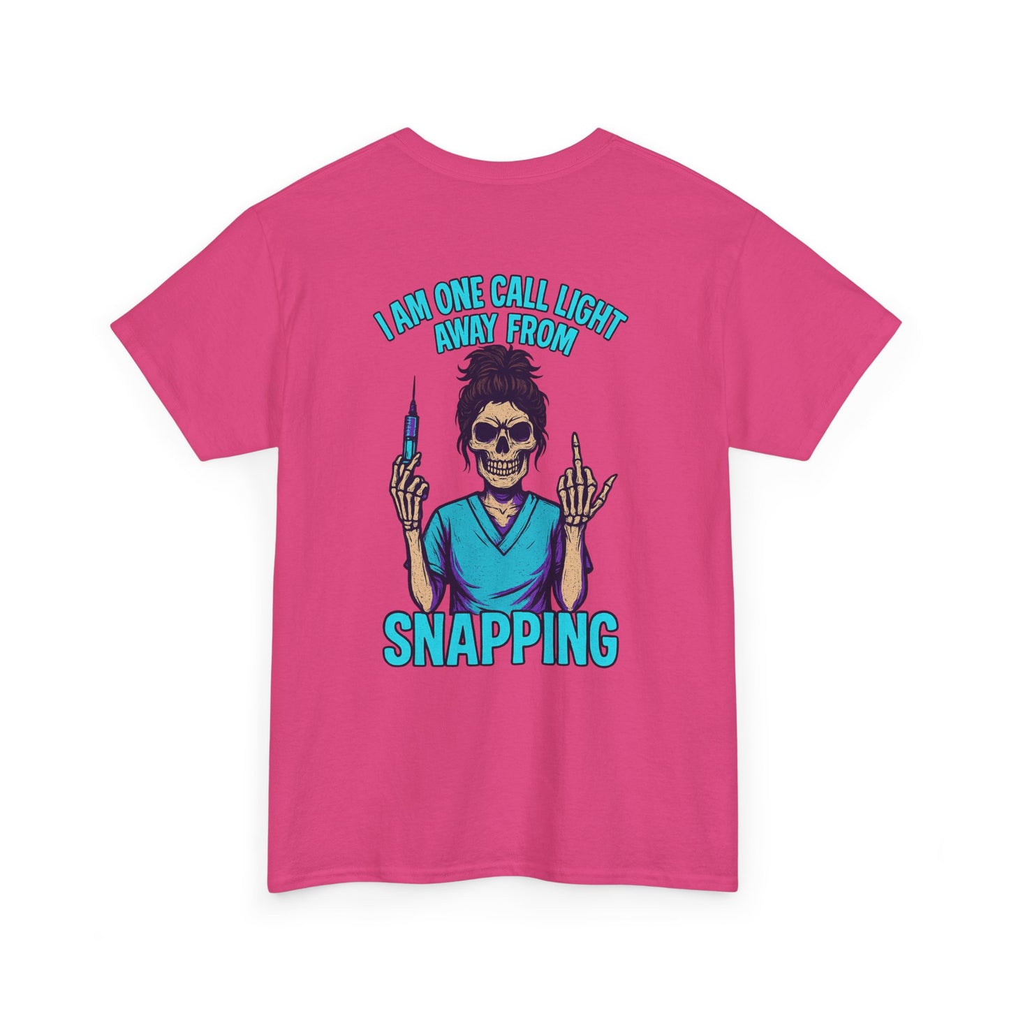 Skeleton Nurse Tee, Fun Graphic Tee, Unisex Cotton T-Shirt, Halloween Costume Shirt, Nurse Appreciation Gift, Medical Humor Outfit