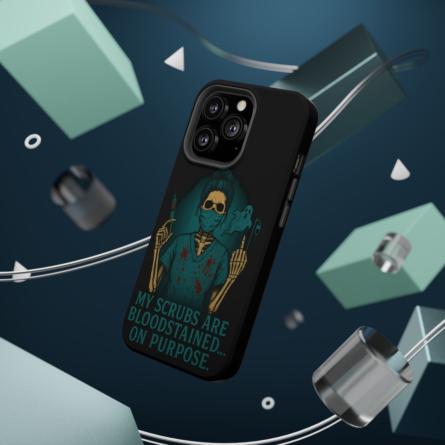 Gothic Nurse Phone Case – My Scrubs Are Bloodstained, Halloween Gift, Medical Humor, Nurse Appreciation, Skull Design, Stylish Tech [...]