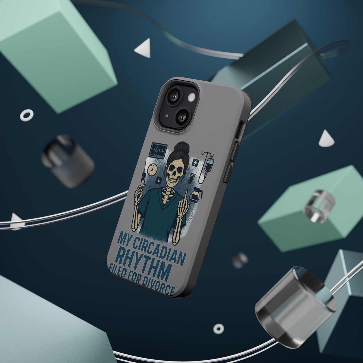 “My Circadian Rhythm Filed for Divorce” – Chaotic Nurse Phone Case