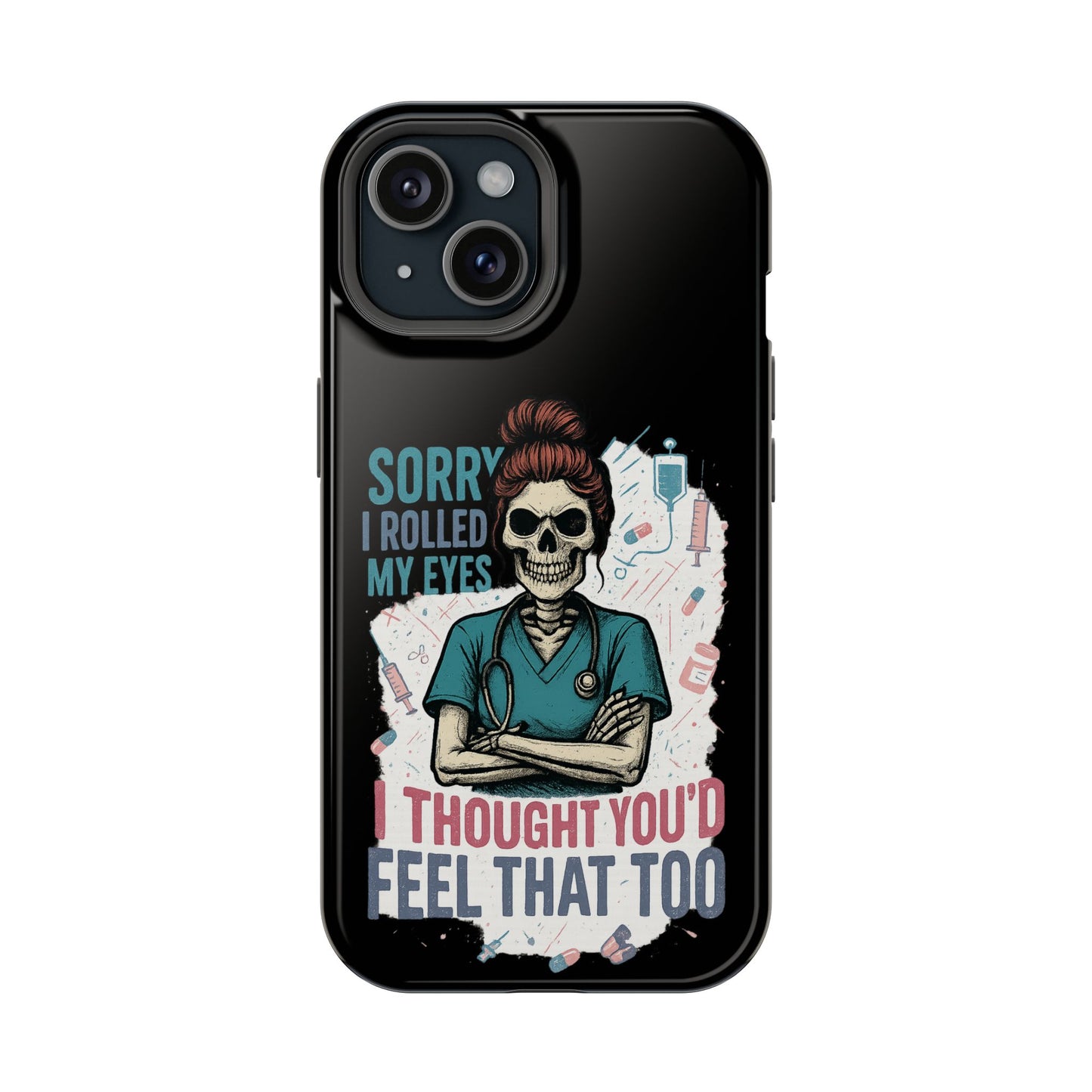 Funny Nurse Phone Case - Magnetic Tough Cases for Healthcare Workers, Gift for Nurses, Medical Humor, Halloween Accessory, Nurse [...]