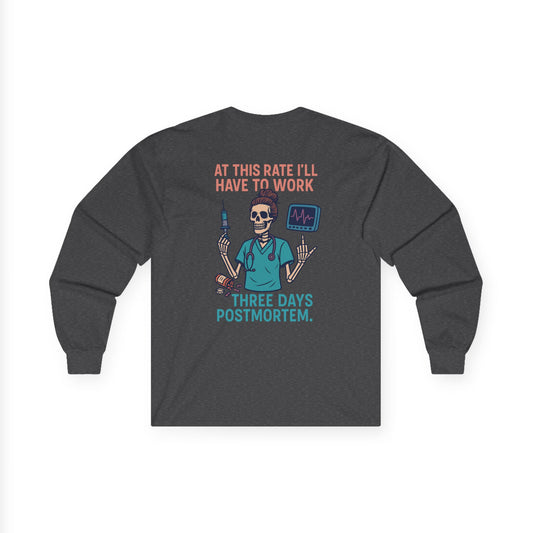 Humorous Medical Long Sleeve Tee, Medical Humor Shirt, Doctor Gift, Nurse Shirt, Halloween Costume Tee, Birthday Gift for Doctors, [...]