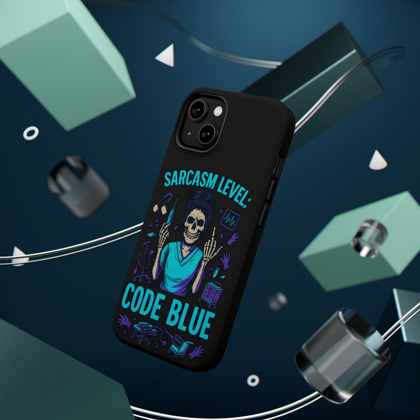 Sassy Medical Humor Phone Case - Sarcasm Level: Code Blue, Nurse Gift, Healthcare Humor, Medical Professional Accessory, Unique Phone Cover