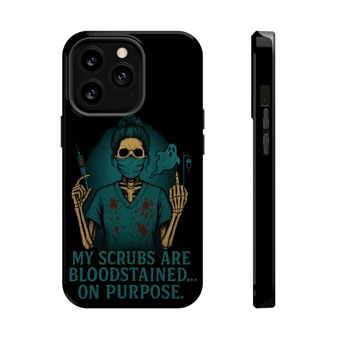 Gothic Nurse Phone Case – My Scrubs Are Bloodstained, Halloween Gift, Medical Humor, Nurse Appreciation, Skull Design, Stylish Tech [...]