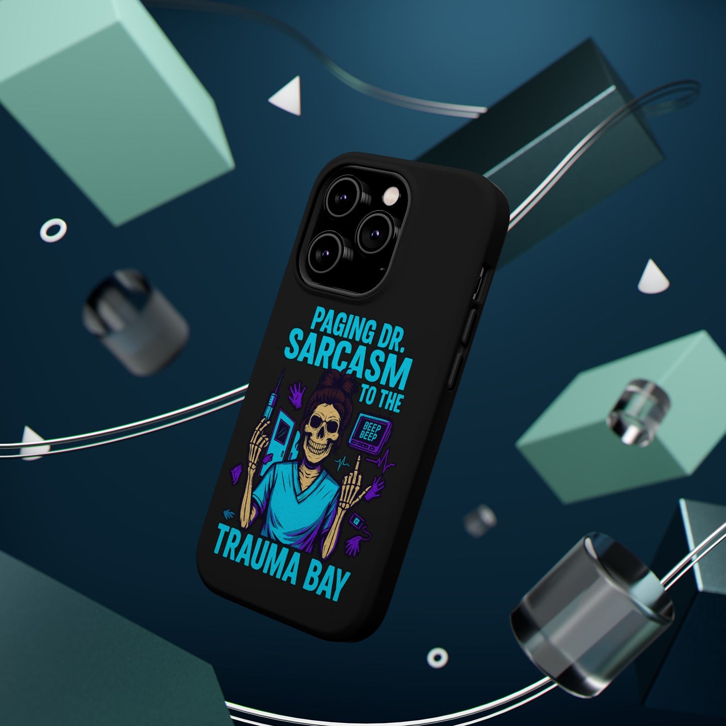 Medical Humor Magnetic Cases - Paging Dr. Sarcasm, Doctor Phone Case, Funny Gift for Nurses, Hospital Staff, Sarcastic Design