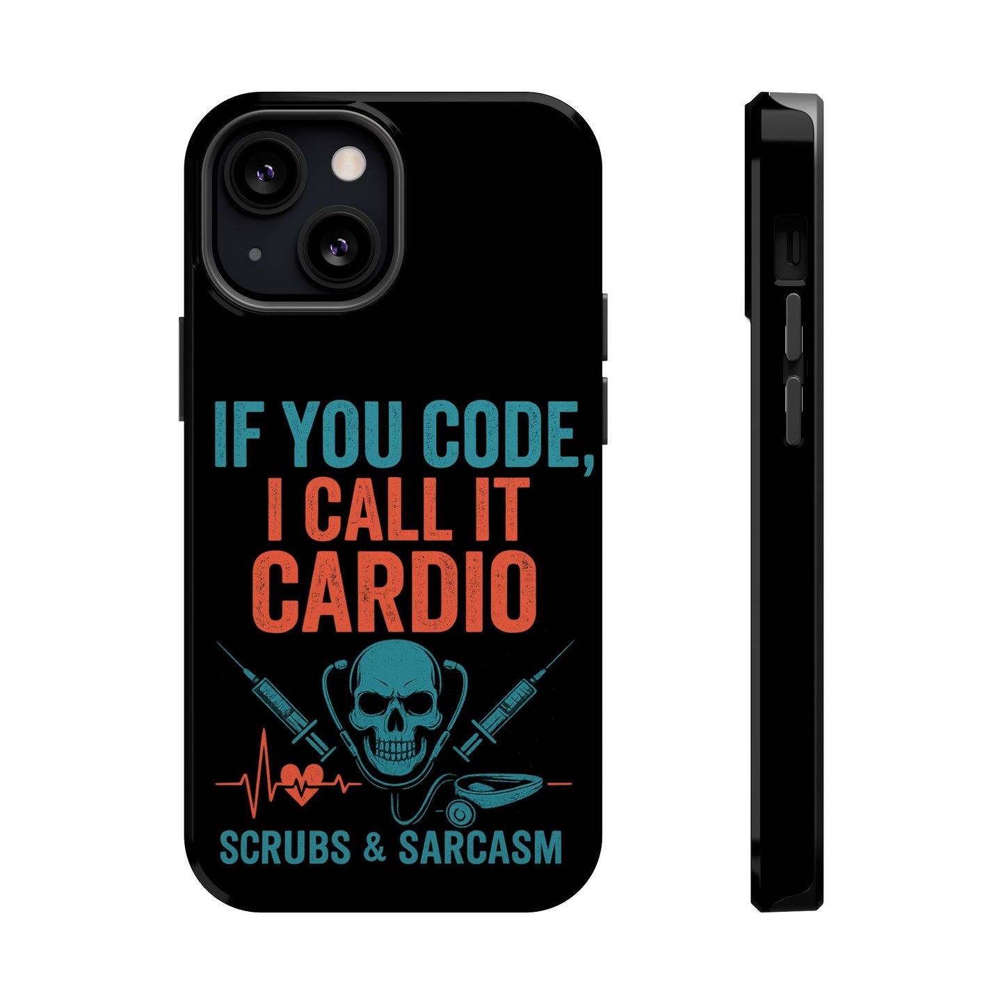 Magnetic Phone Cases for Nurses, Funny Code Humor, Cute Sarcastic Gifts, Tech Accessories, Medical Profession, Unique Design