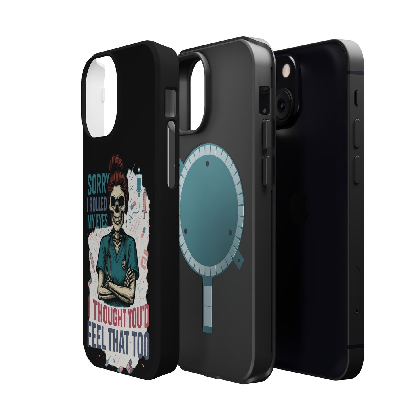 Funny Nurse Phone Case - Magnetic Tough Cases for Healthcare Workers, Gift for Nurses, Medical Humor, Halloween Accessory, Nurse [...]