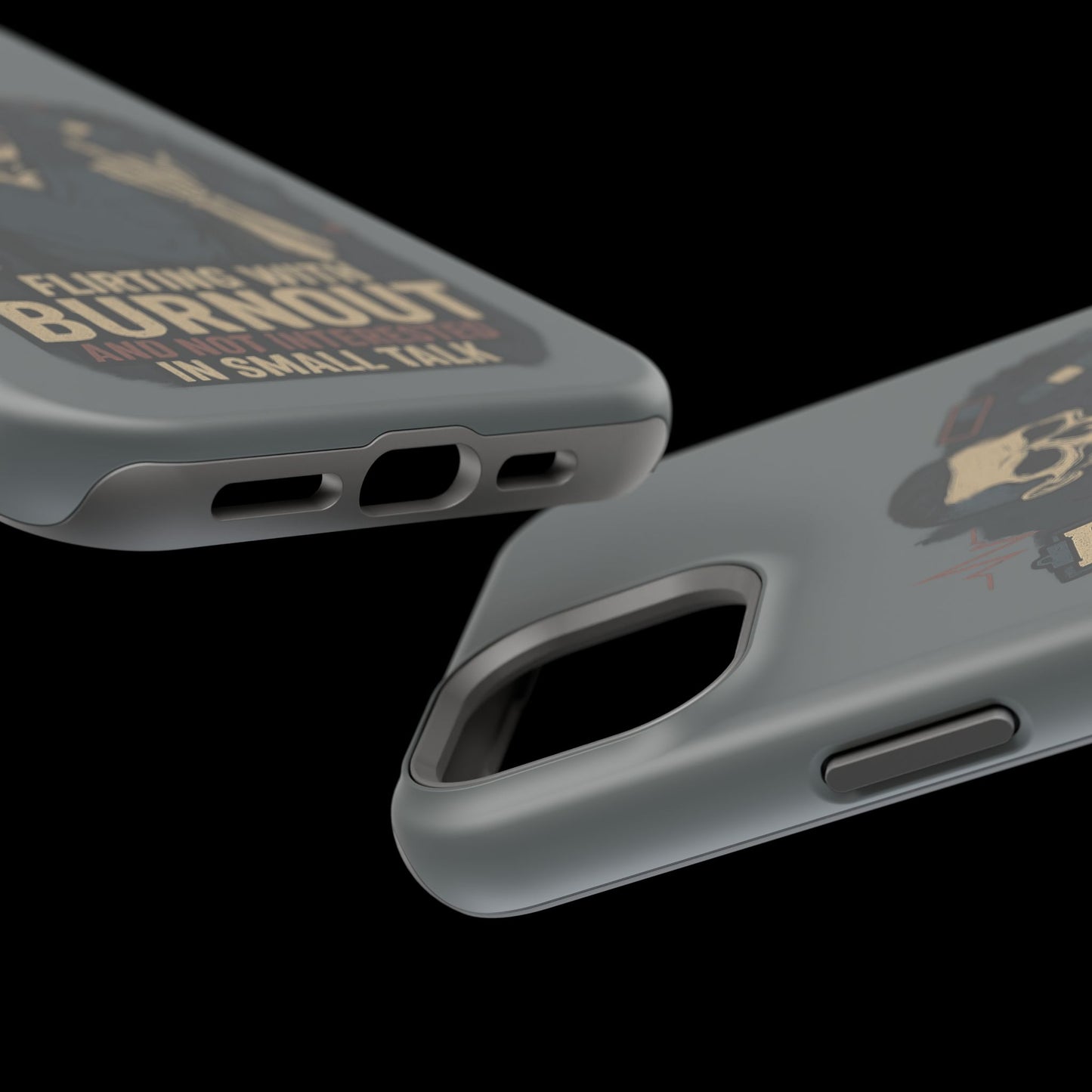 “Flirting With Burnout and Not Interested in Small Talk” – Men’s Nurse Phone Case