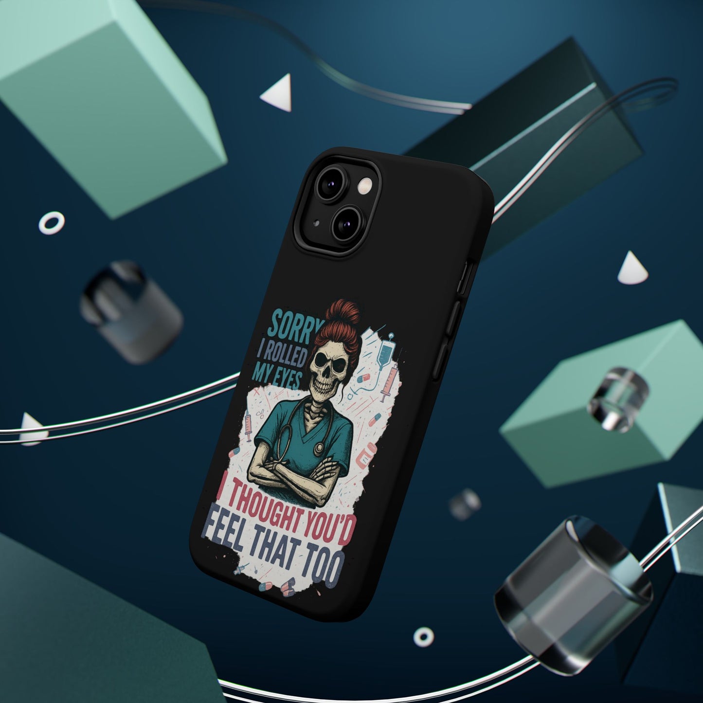 Funny Nurse Phone Case - Magnetic Tough Cases for Healthcare Workers, Gift for Nurses, Medical Humor, Halloween Accessory, Nurse [...]