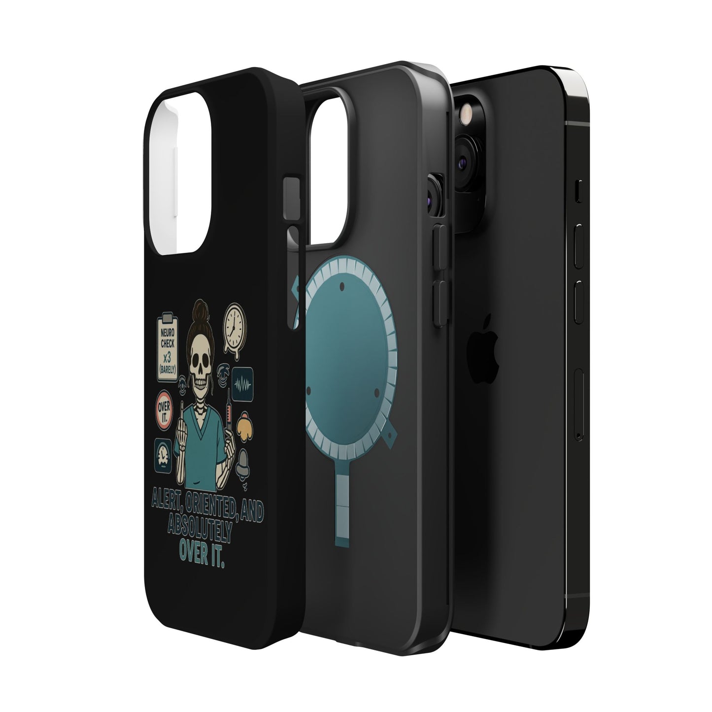 “Alert, Oriented, and Absolutely Over It” – Sarcastic Nurse Phone Case