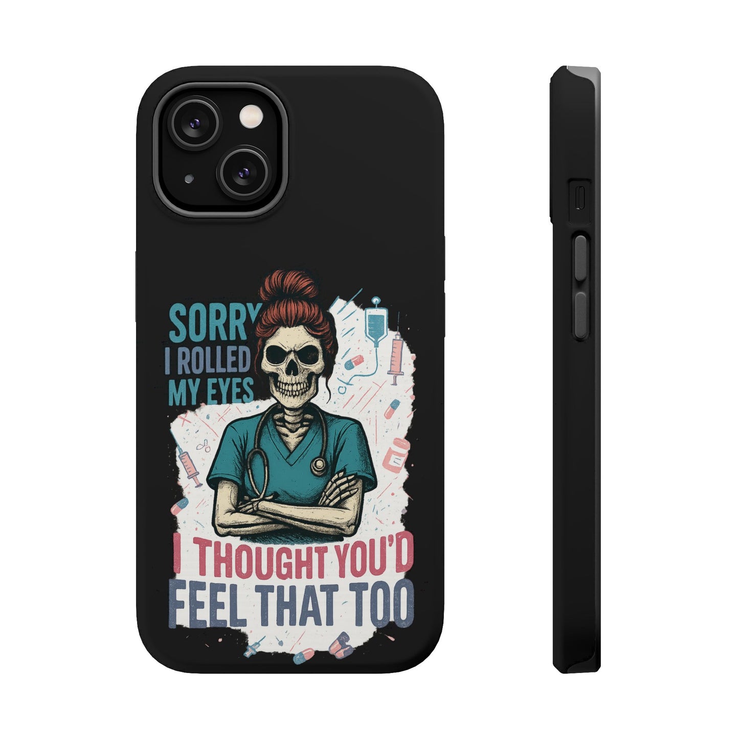 Funny Nurse Phone Case - Magnetic Tough Cases for Healthcare Workers, Gift for Nurses, Medical Humor, Halloween Accessory, Nurse [...]