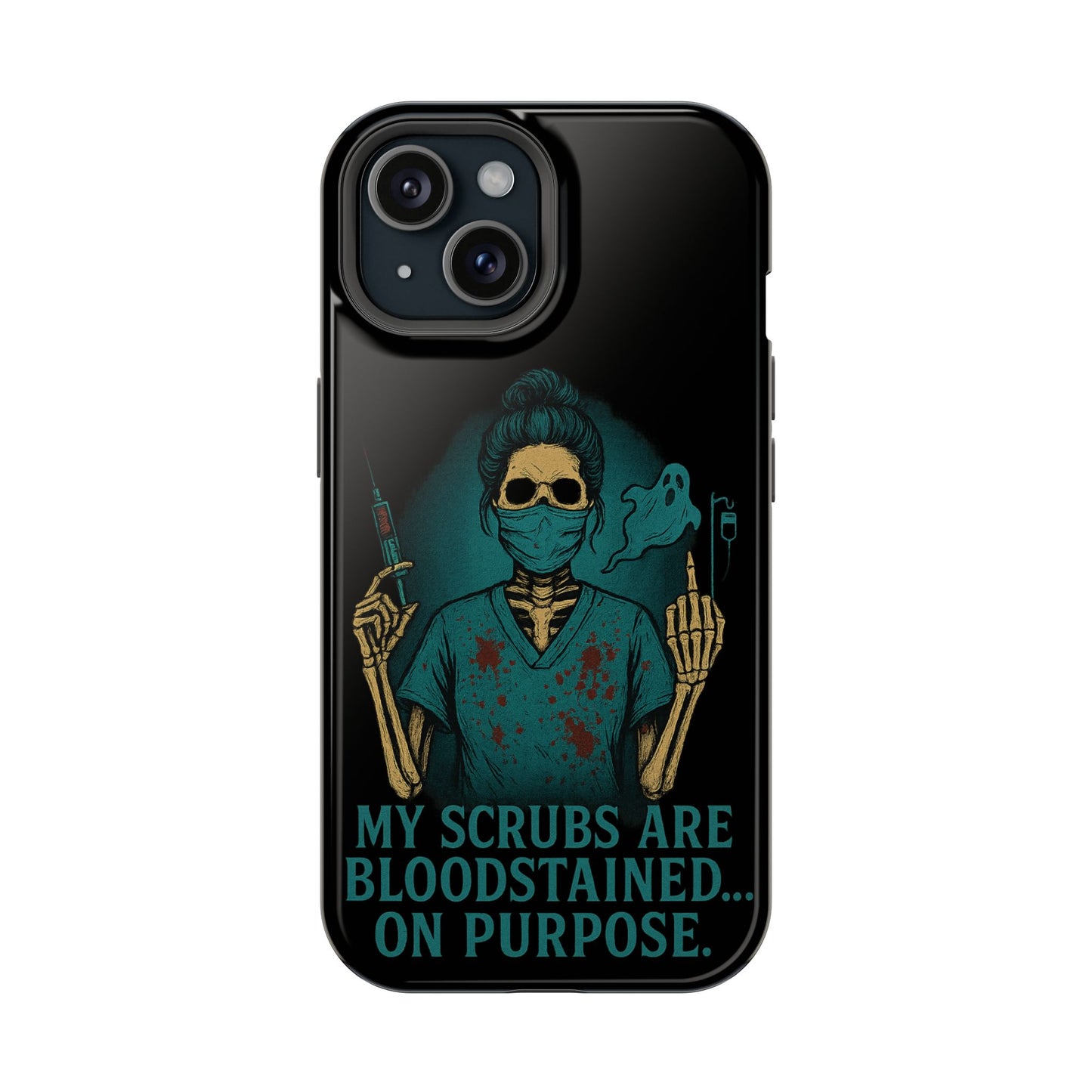 Gothic Nurse Phone Case – My Scrubs Are Bloodstained, Halloween Gift, Medical Humor, Nurse Appreciation, Skull Design, Stylish Tech [...]