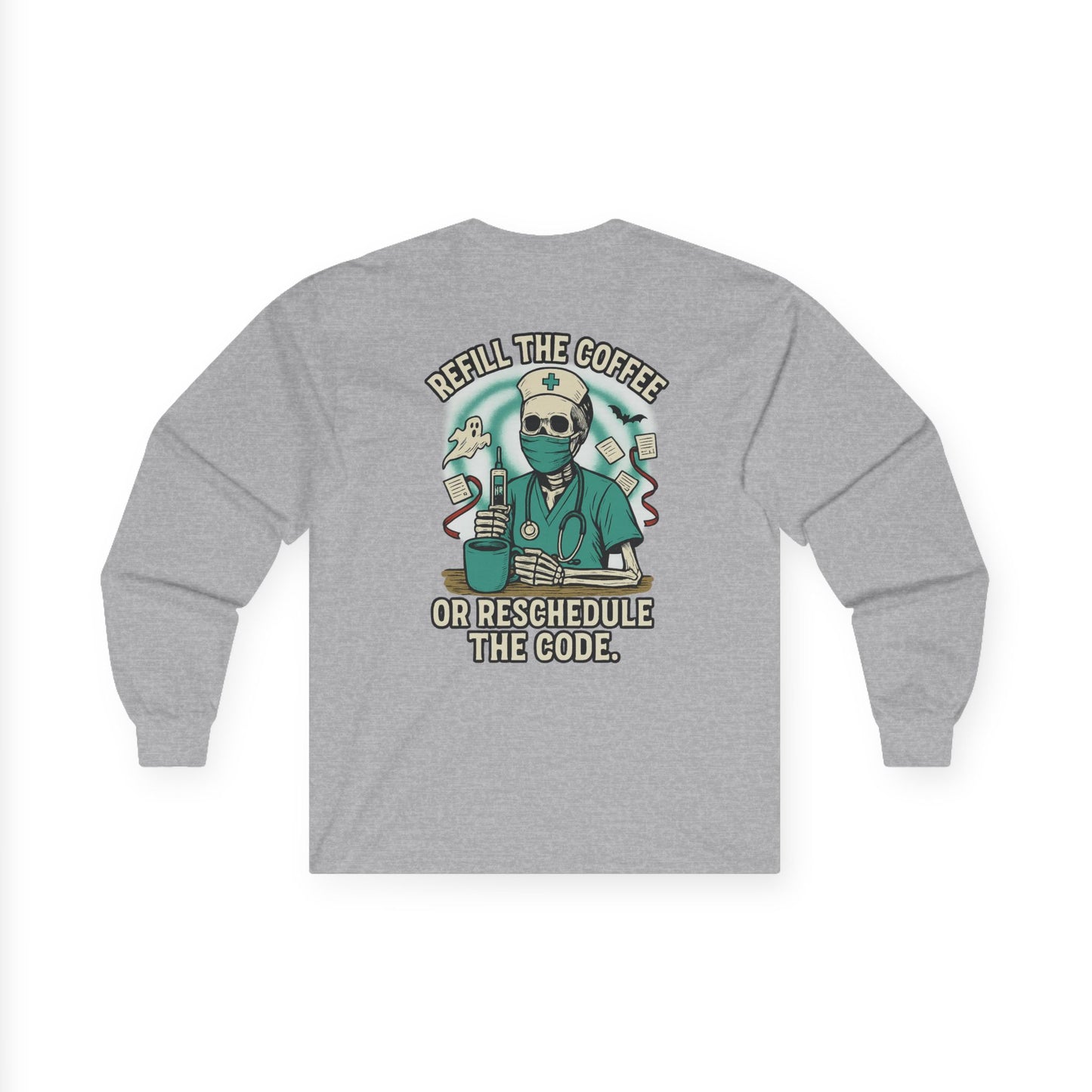 Coffee Reschedule Long Sleeve Tee, Unisex Shirt, Funny Programmer Gift, Coffee Lover Apparel, Geeky Casual Wear