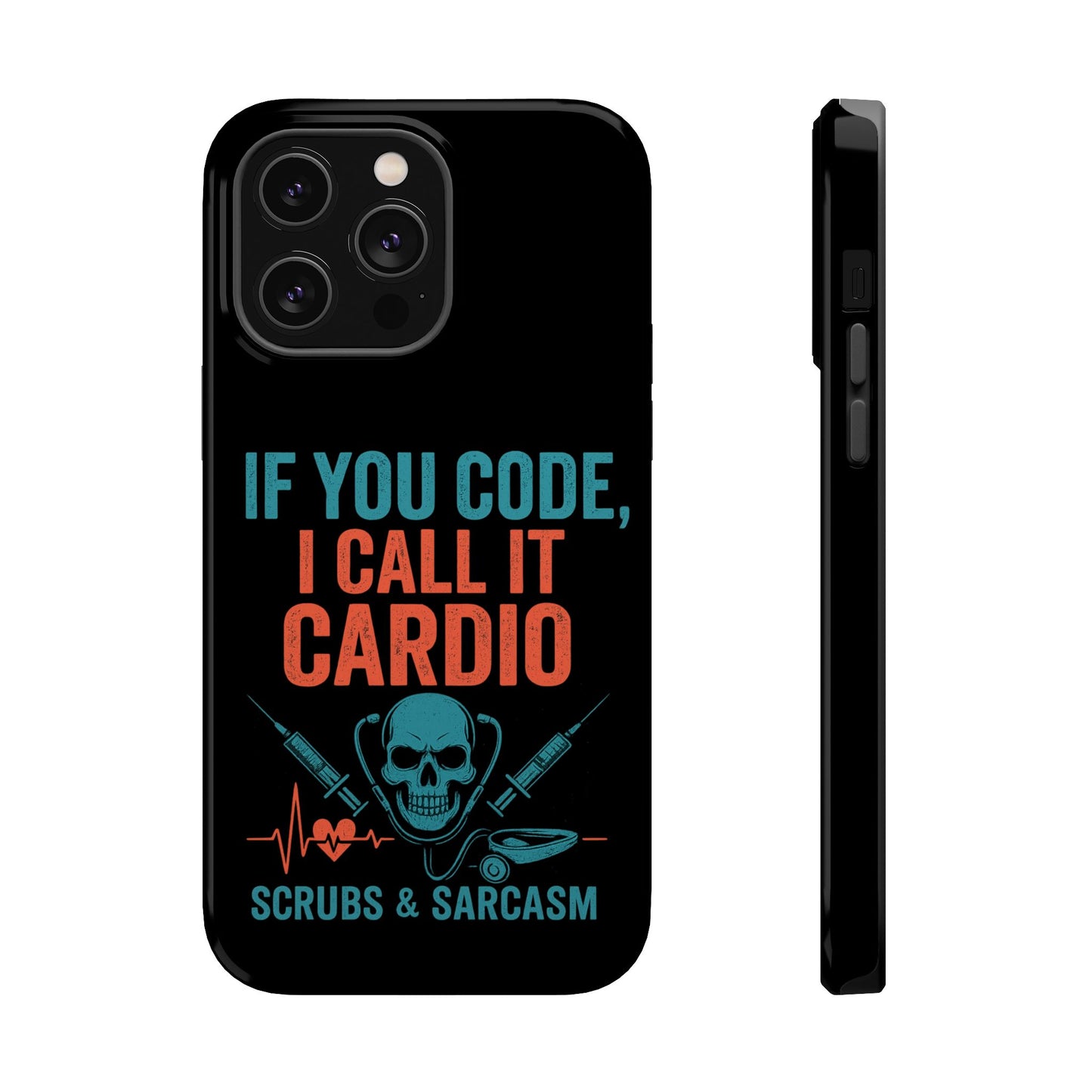 Magnetic Phone Cases for Nurses, Funny Code Humor, Cute Sarcastic Gifts, Tech Accessories, Medical Profession, Unique Design