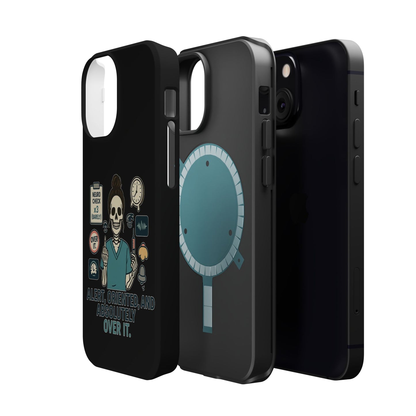 “Alert, Oriented, and Absolutely Over It” – Sarcastic Nurse Phone Case